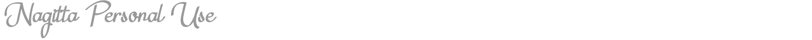 Nagitta font preview